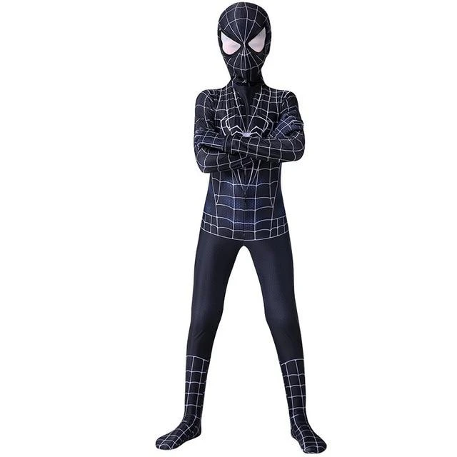Costume Spiderman Noir Enfant