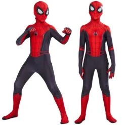 Costume Spiderman Noir Et Rouge Enfant