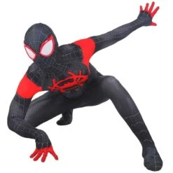 Costume Spiderman Noir Et Rouge