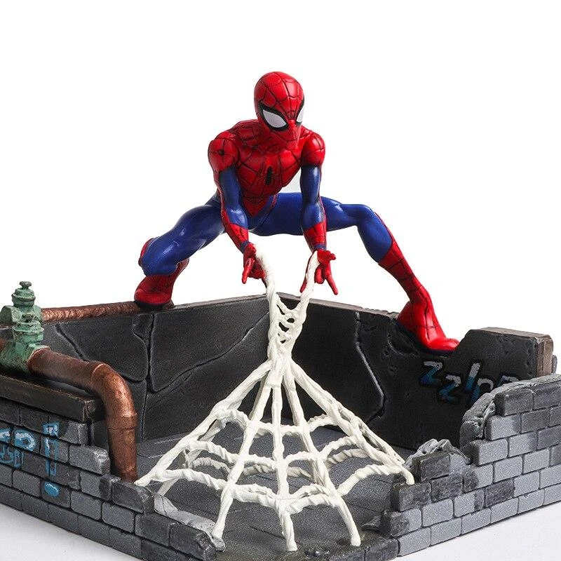Figurine Spiderman Lance Toile