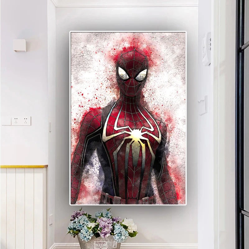 Tableau Peinture Spiderman