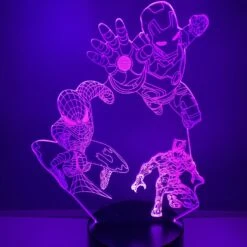 Statue Lampe Spiderman