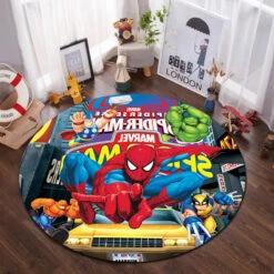 Tapis Spiderman Rond