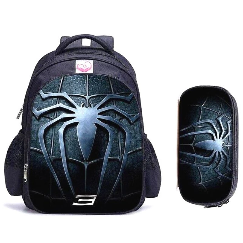 Cartable Spiderman Noir (Avec Trousse)