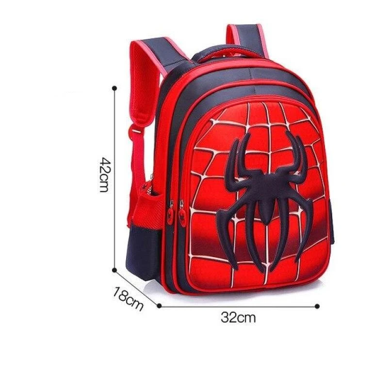 Cartable Spiderman Rouge Gris – Image 4