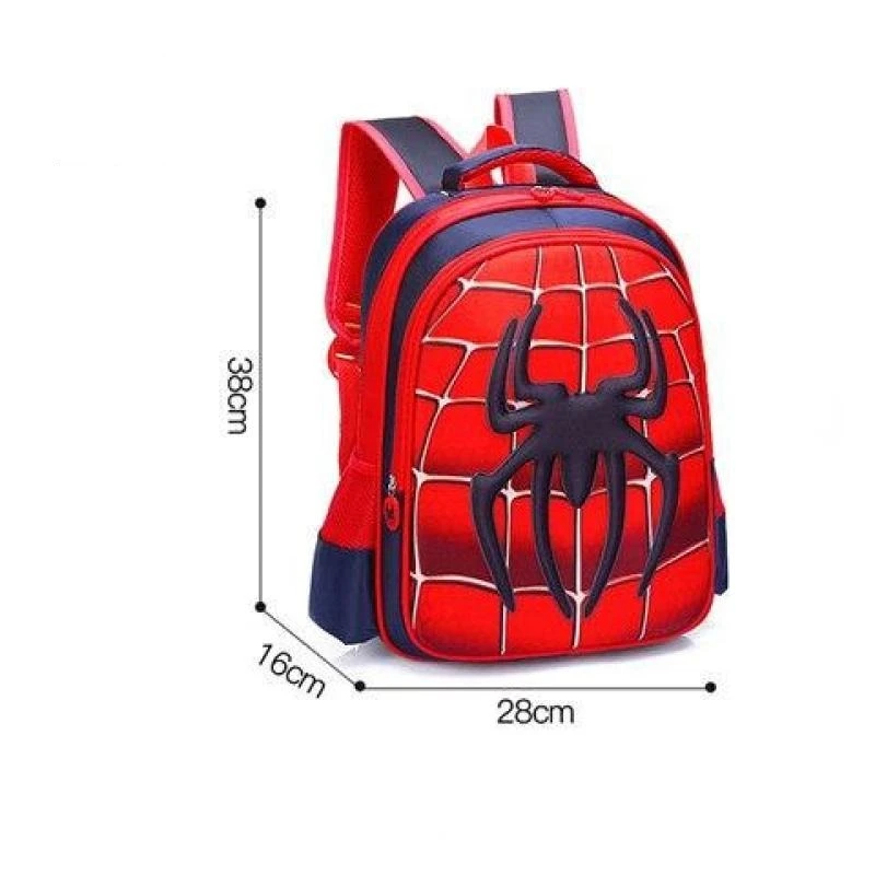 Cartable Spiderman Rouge Gris – Image 3