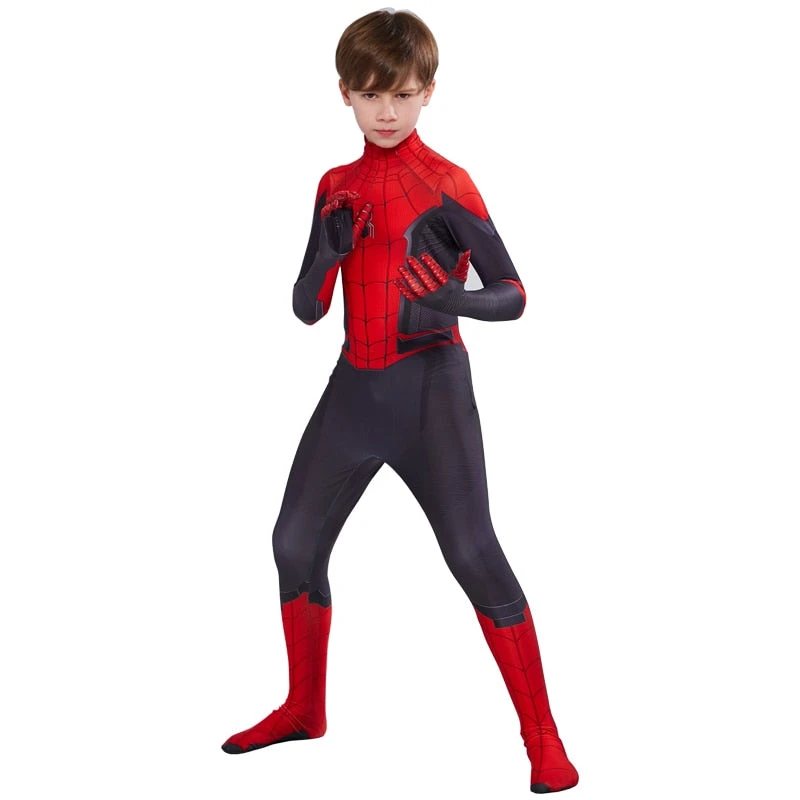 Costume Spiderman Noir Et Rouge Enfant – Image 3